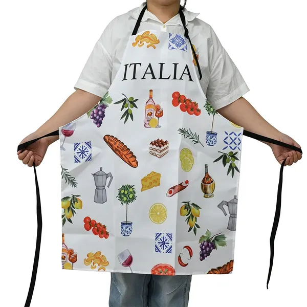 Custom Full Print Logo Apron Custom Promotion Aprons Cheap Kitchen Cooking Apron photo-2