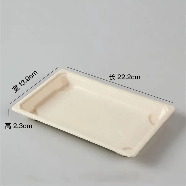 Disposable Fruit Platter 100% Sugarcane Pulp, 500g Capacity, Freezer Safe, Microwave Safe, Hot/Cold Use photo-4