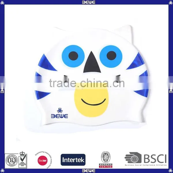 Colorful Ecofriendly Silicone Cat Shape Swim Cap