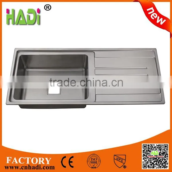 Modern Kitchen Designs Stainless Steel Sink With Drainboard HD11650A