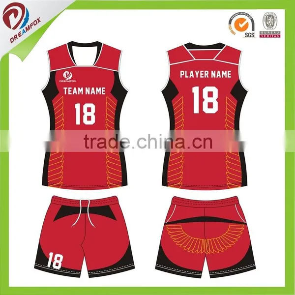 Sublimation Volleyball Jersey Kits,cheap Custom Volleyball Jersey