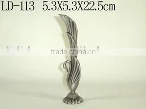 Pewtering Peacock Design Metal Vase(LD-113)