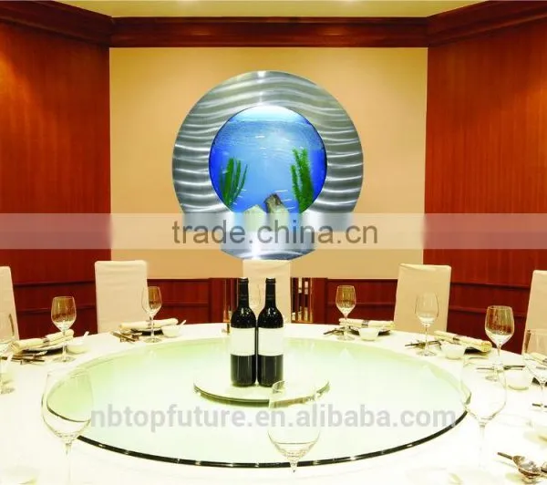 Round Glass Aquarium Wall Mounted Aquarium Fish Tank photo-4