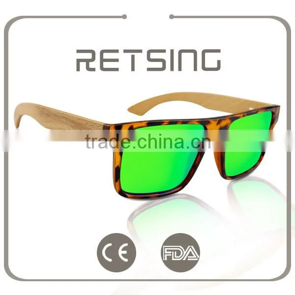 New Style pc Frame Bamboo Temples Sunglasses photo-3