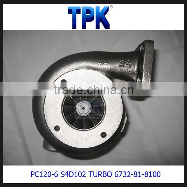 PC120-6 PC100-6 PC130-6,4D102,S4D102,S4D102E,SA4D102,SA4D102E ENGINE PARTS TURBOCHARGER 6732-81-8100 photo-2