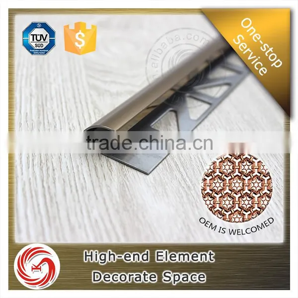 Polish Champaign Gold Stainless Steel Tile Trim for Marble Edge photo-2
