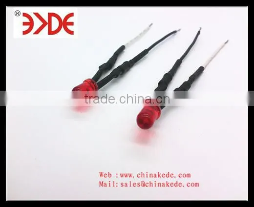 Mini Led Indicator Light With Wire 3mm 5mm Mounting Hole 50000hr Big Lifetime photo-4