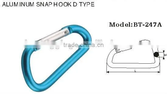 High Quality Aluminum Hook Spring Hook Carabin photo-5