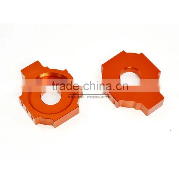 BJ-CA-KT001-OR Motorcycle CNC Rear Axle Spindle Chain Adjuster Blocks for KTM DUKE 125/200/390 photo-5