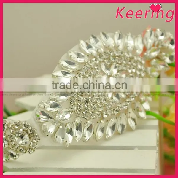 High Quality Sew On Dress Wholesales Crystal Applique WRA-790 photo-4
