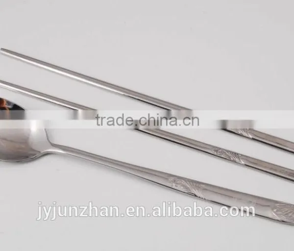 Supermarket Hot-sell Stainless Steel Spoon and Chopsticks Sets With Gift Box Packing photo-6