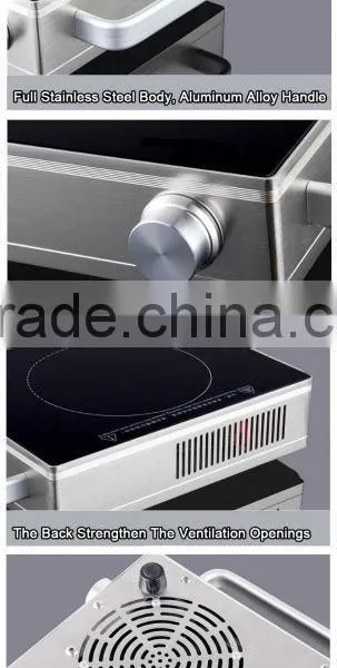 Mini Multi-touch Controll Stove Glass Heater Hot Plate Heater Stainless Steel Handle photo-3