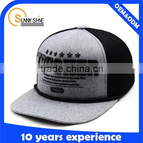 High Quality Custom 5 Panel Hats Acrylic Letter Flat Brim Trucker Hat Wholesale photo-2