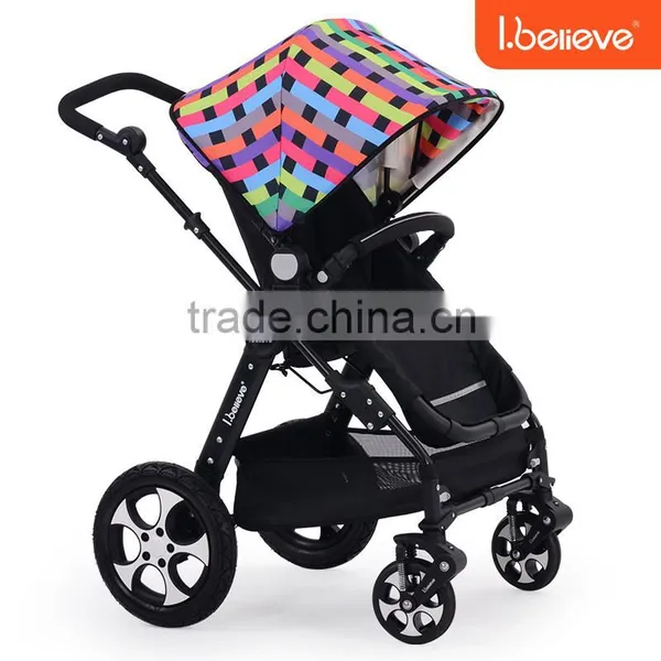EN1888 Most Popular Best Seller Soft Textile European Sliding Baby Carriage photo-2