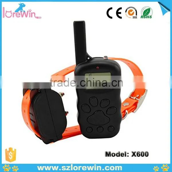 2016 Remote Training Dog Shock Collar For Humans Dog Slave Shock Collar E-collar Electric Dog Collar China X600 photo-4