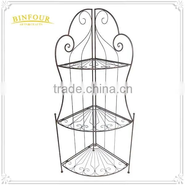 NEW Freestanding Painted Metal 3 Tire Shelf Display photo-3