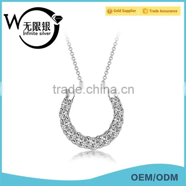Infinite Pure Silver Chain Necklace Fashion Pendant Necklace Jewelry