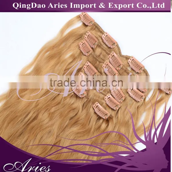 16inch 7pcs /set 100g Clip-in Hair Remy Human Hair Extensions for Women Beauty photo-6