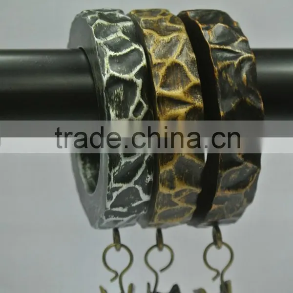 Matt Black Metal Curtain Ring W/Clip for 13mm/16mm/19mm Curtain Rod photo-5