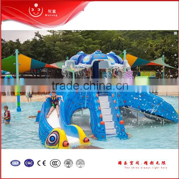 Fiberglass Octopus Kids Slide for Summer Water Kids Play photo-4