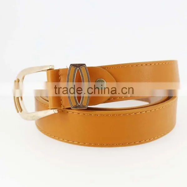 New Designer Ladies Leather Belt With High Quanlity Brown pu Leather Buckle in Yiwu photo-5