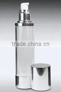 100ml Airless Dispenser Silver With Clear Body