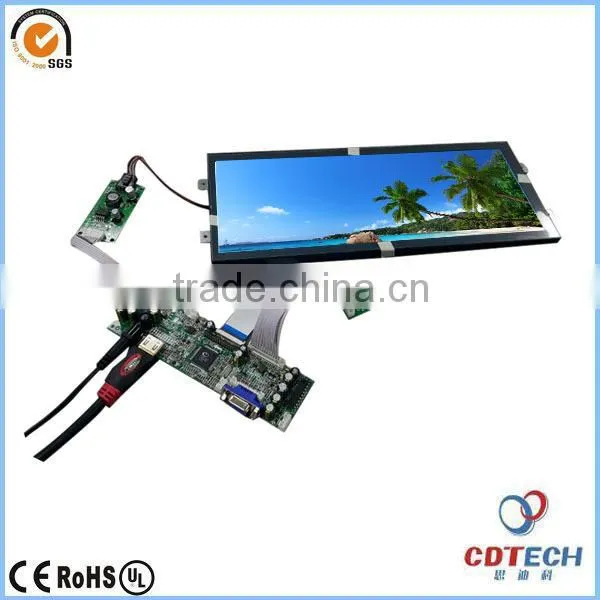 Reliable Bus Internal Ads Stretched Digital Signage LCD