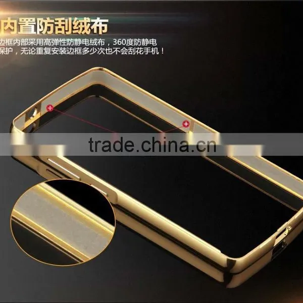 High Quality Metal Aluminum Bumper Mirror Cell Phone Back Cover Case For Lenovo K4 photo-5