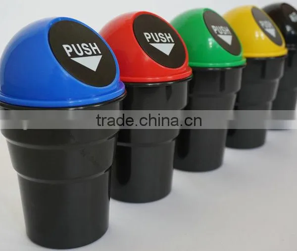Plastic ABS Mini Small Colorful Car Trash Bin Wholesale Hot Sale photo-3