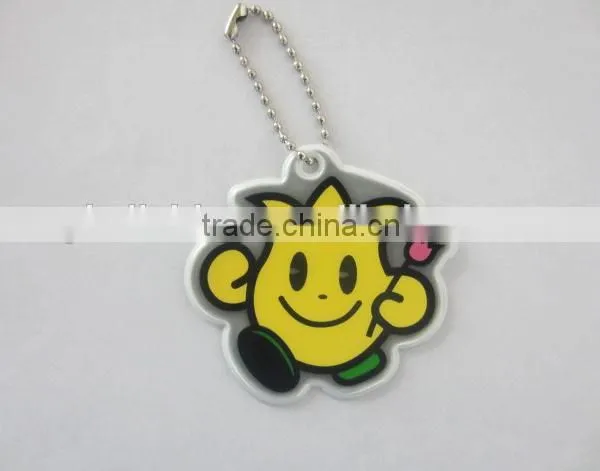 Promotional Gift Reflective PVC Keychain
