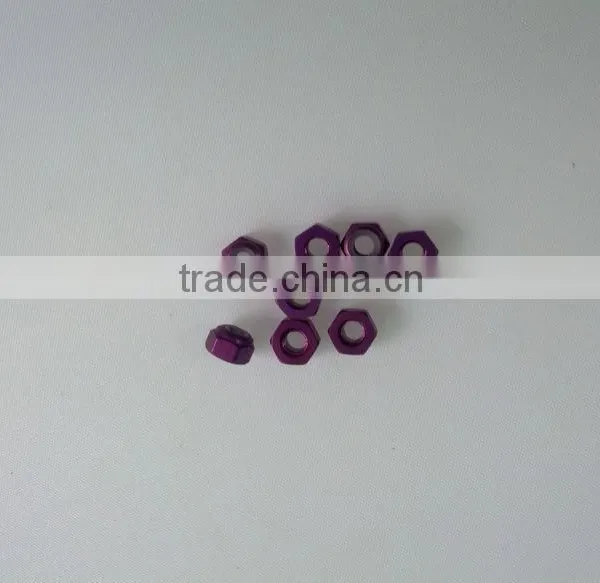 1/10 rc Car Upgrade Spare Parts 102048 Nut M3 (Al.) photo-2