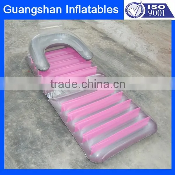 Inflatable Pool Lounger With Headrest
