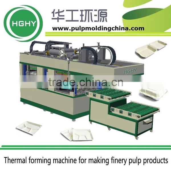 thermal forming paper lunch box making machine by HGHY