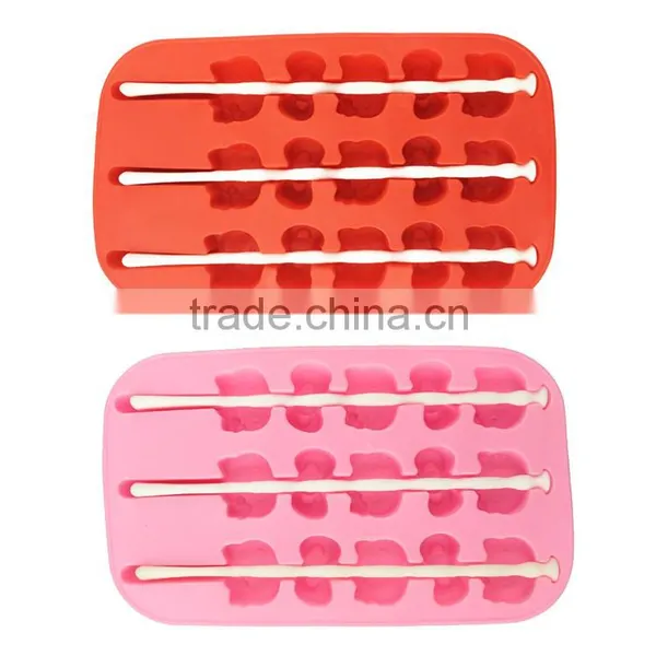 100% Food Grade FDA Free Personalized Custom Hello Kitty Shape Silicone Popsicle Mold photo-4