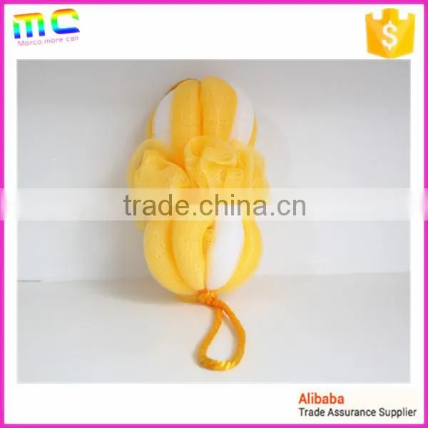 Two-section Pumpkin Double Color Longe Bath Brush photo-6