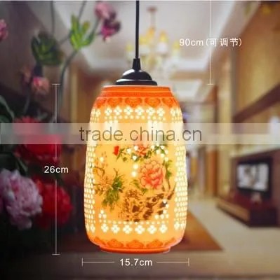 Vintage Ancient Pendant Light Porcelain ChandelierJingdezhen Handpainted Ceramic Party Loft Coffee Bar Restaurant Kitchen Lights photo-2