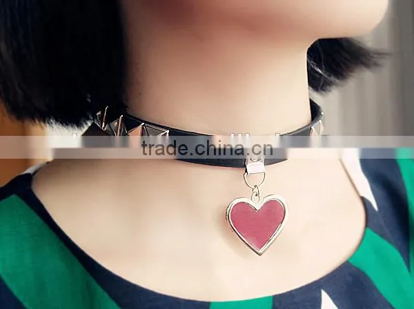 2016 High Quality Heart Short Chocker Necklace For Women photo-2
