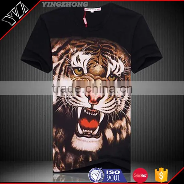 Custom Silk Screen Printing Men's Fashion Cotton Tee Shirts/tshirts Yingzhong Garment photo-4