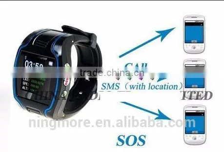 2016 Live Tracking GPS Watch Tracker for Senior Citizen With Two Way Talking and Sos Button photo-5