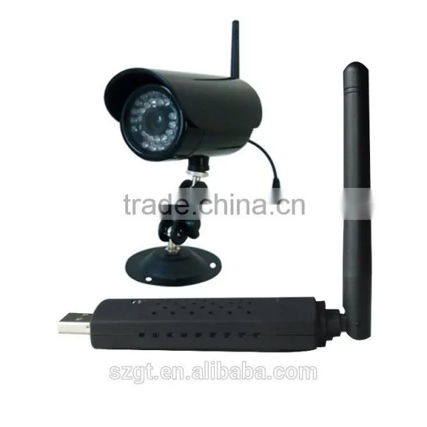 USB Quad Digital DVR With Video Record 2.4ghz Mini Usb Wireless Camera With Receiver 2.4g Wireless Usb Receiver Kit photo-4
