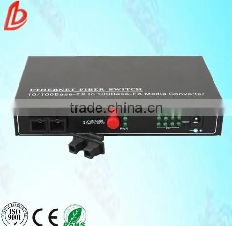 High Quality Ethernet Fiber Optical Transceiver 100m 1SFP Port 4 RJ45 Port Fiber Optic Media Converter photo-2