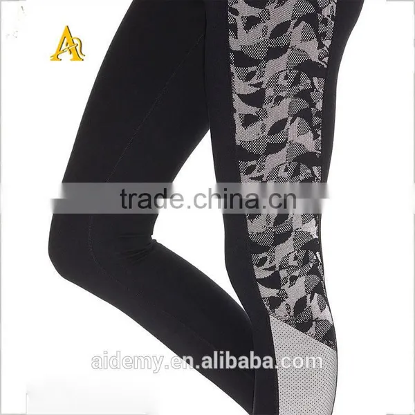Active High Quality Hot Spandex GYM Workout Seamless Womens Leggings Plain photo-2