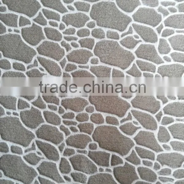 Anti-pilling White Bubble Flocked Polar Fleece Fabric Soft Durable Warm Stretchable