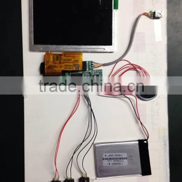 5'' Tft Lcd Pcb Video Brochure Module 5inch Lcd Scree Video Module Brochure photo-3