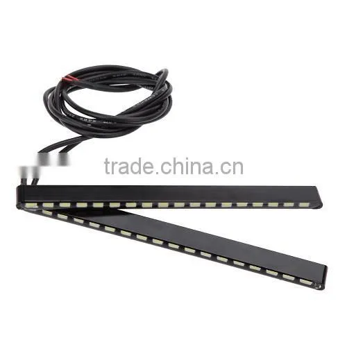 2pcs Super Bright 5730 SMD Car 18LEDs Lights DRL Daytime Running Light Bar Fog Driving Lamps Water-resistant IP65 photo-3