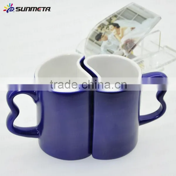 11oz Blank Sublimation Color Changing Magic Couple Mug photo-3