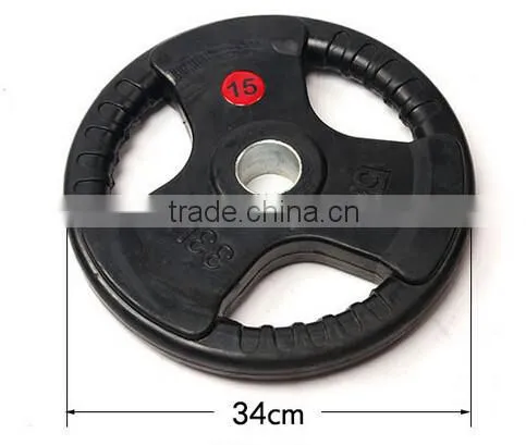 Colored Crossfit Equipment Solid Rubber Olympic Bumper Plates photo-2