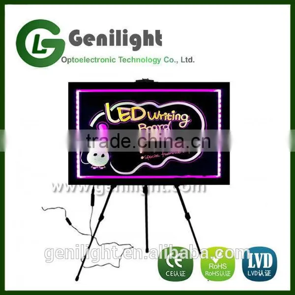 LED Menu Board Message Sign Display Dry Erase Fluorescent Neon Writing photo-5