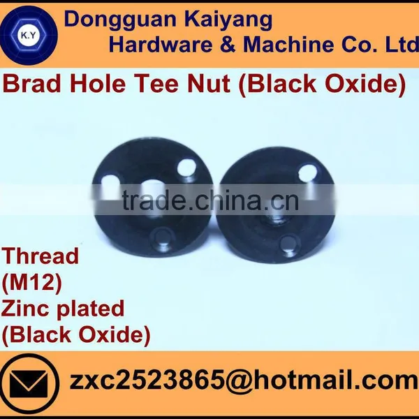 Brad Hole Tee Nut (for Furniture) With Black Oxide; M12 photo-3