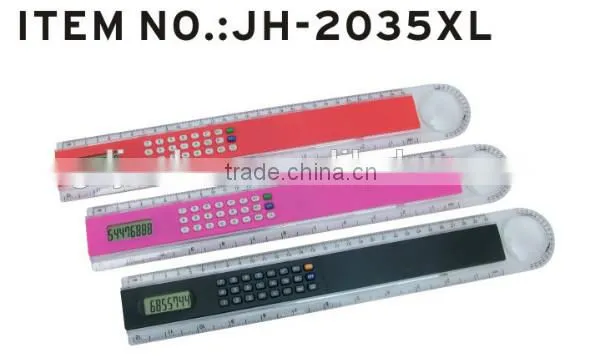 Promotional Multi-functional 8 Digits Ruler Calculator With Magnifier photo-4